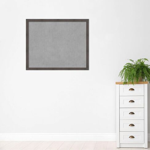 Amanti Art Framed Magnetic Board (43 x 35) Hardwood Chocolate Narrow Magnet Board, X-Large Magnetic Bulletin Board for Office Decor, Mudroom, Kitchen or Organization Drop Zone from WI, USA in Saudi Arabia