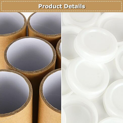 16 عبوة من أنابيب بريد كرافت مع أغطية لملصقات التغليف، أنابيب شحن مقاس 15.7 بوصة للبريد وتخزين وحماية المستندات والمخططات والرسومات والملصقات وأنابيب الملصقات للشحن in Kuwait