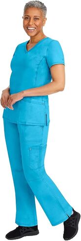 Healing Hands Womens Scrubs Pants 5 Pocket Purple Label 9133 Cargo Tori Women Yoga Pant Lightweight Soft Fabric in Saudi Arabia