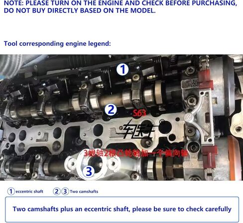 ZKTOOL Engine Camshaft Alignment Timing Tool kit for BMW M3 M5 M6 N63 S63 S63B44O0 S63b44T0 Engine,Camshaft Tension Locking Alignment Tool Equal OEM 2249163 118570 119190 2249144 2249159 in Kuwait