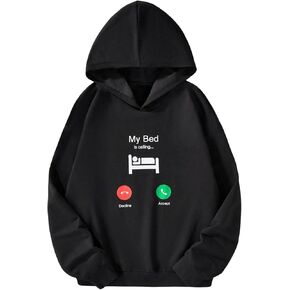 Floerns Girl's Graphic Long Sleeve Hooded Pullovers Casual Drop Shoulder Sweatshirts