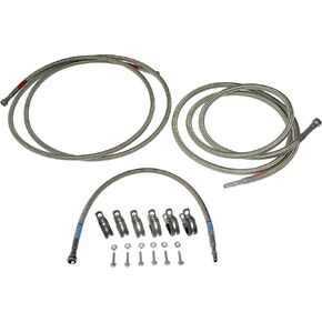 Dorman 819-845 Front Flexible Stainless Steel Braided Fuel Line Compatible with Select Chevrolet / GMC Models (OE FIX)
