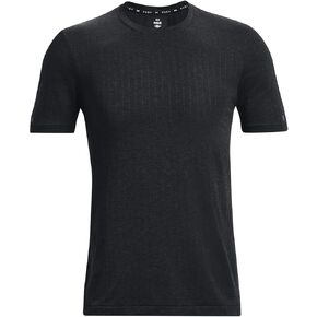 Under Armour Rush Seamless Mens Short Sleeve Shirt L Black