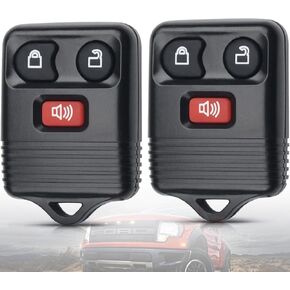 Keyless Entry Fits for Ford F150 F250 F350 Explorer Expedition 1998-2016| Ranger Escape Edge E150 Freestar| Lincoln Navigator Mercury Mazda 3 Buttons Remote Control Replacement for FCCID: CWTWB1U345