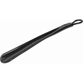 Plastic 16-Inch Long Handle Shoe Horn with Hanger, Dress Shoes, Sneakers Lifting, Easy-On Assistance Tool for Boots