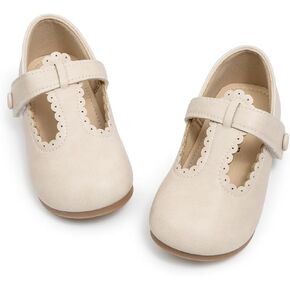 Toddler Girls Mary Jane Dress Shoes Ballet Bow Princess Dance Flats Casual Slip-on Wedding Party Back to School Shoes for Kids