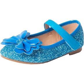 Girls Dress Shoes Mary Jane Wedding Party Shoes Glitter Bridesmaids Princess Flat