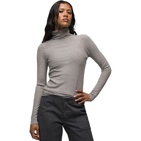prAna Foundation Rib Turtleneck Mulberry Heather MD (Women's 8-10)