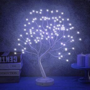 108L LED Birch Tree Lamp with 8 Modes & 6 Hrs Timer - USB & Battery Operated Artificial Tree Light for Home Decoration (Warm Glow)
