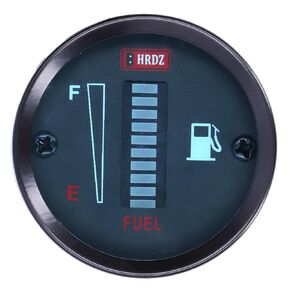 LED Fuel Gauge, 52mm Dia 12V LED Fuel Meter Gauge Indicator Adjustable Resistance Universal for Car Motorcycle