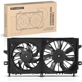 A-Premium Engine Radiator Cooling Fan Assembly Compatible with Select Chevrolet & Buick Models - Impala 2006-2011, Monte Carlo 2006-2007, LaCrosse 2008 - Replace# 89018690, 89018691