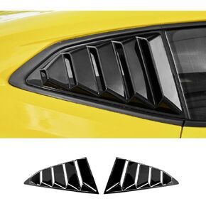 RT-TCZ Carbon Fiber Rear Quarter Side Window Louvers Sun Shade Cover Wind Vent Air Deflector Decoration Exterior Accessories for Chevrolet Camaro 2017-2022