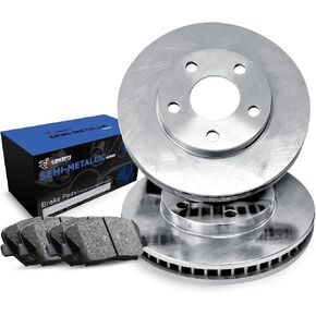 R1 Concepts Rear Brakes and Rotors Kit |Rear Brake Pads| Brake Rotors and Pads| Semi Metallic Brake Pads and Rotors |fits 1987-1990 Acura Legend