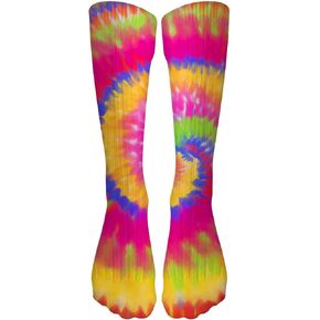 Tie Dye Socks, Novelty Colorful Socks Unisex Long Crew Socks Crazy Fun Casual Pattern Socks for Teens Boys Girls