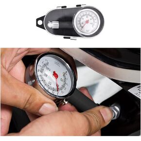 Car Tire Pressure Gauge, 0-100 PSI Auto Heavy Duty Mechanical Tire Air Pressure Tester Meter Digital Tire Inflator Tool, Universal for Vehicles, Motorcycles, Trucks, Bicycles