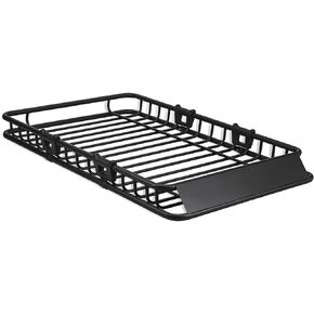 Universal Heavy Duty Car Roof Rack, 43"x39"x5.5" 200lb Rooftop Cargo Carrier Basket with Handles, for SUV, Truck, Jeep, Camping Storage, Car