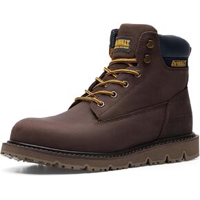 DEWALT Rochester Work Boots for Men Nano Composite Toe Leather Boots for Construction Work & Safety Footwear botas de trabajo para hombre