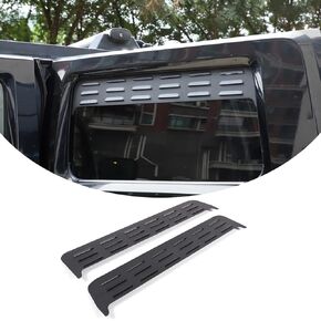 Car Rear Side Window Louvers Ventilation Panel for Hummer H2 2003-2009 Accessories, Aluminum Alloy Exterior Decoration Trim Panel Cover, 2Pcs(Black)