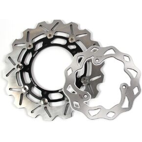 Arashi Front Rear Brake Disc Rotors for Yamaha YZF R3 2015-2023 MT03 FZ03 2017-2023 ABS include Motorcycle Replacement Accessories YZF-R3 YZFR3 MT-03 FZ-03 MT FZ 03 Black 2018 2019 2020 2021 2022