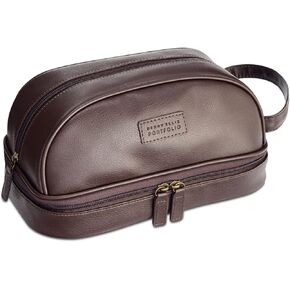 Perry Ellis Men's Portfolio Pebble Travel Kit, BRN, One Size