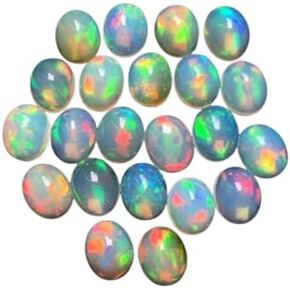 AAA+ Quality Superb Multi Fire Natural Ethiopian Opal Oval Cut Loose Gemstone for Gift