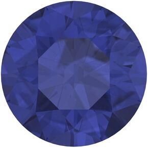 0.25 to 3 ct Round Cut VVS1 Simulated Blue Tanzanite September Birthstone