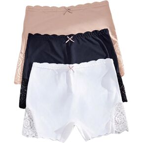 Verdusa Women's 3 Pack Boy Shorts Panties Seamless Underwear Boxer Briefs