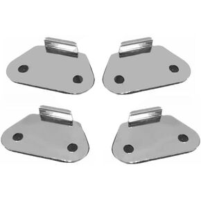 YTSMotor 4 Pieces Saddlebag Lid Wear Plates Strike Plates for Harley Touring Road King Electra Glide Classic FLHTC Ultra Limited FLHTK 1993-2013 Hard Saddlebags