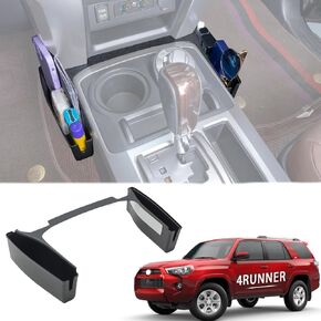 JDMCAR Upgrade Gear Shift Organizer Tray Compatible with Toyota 4Runner Accessories 2010-2022 2023 2024 Car Center Console Shifter Side Tray Storage Box Interior Accessories