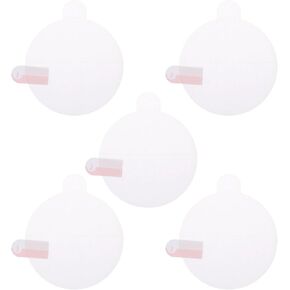 5pcs Watch Glass Screen Protectors 37mm HD High Definition Anti-Scratch Waterproof TPU Universal Round Smartwatch Screen Protective Film Protector (for Flat Screen)