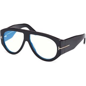Tom Ford FT5958-B BLUE BLOCK Shiny Black/Blue Filter 60/12/140 men Eyewear Frame