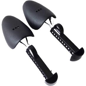 UUYYEO Men's Black Plastic Shoe Tree Adjustable Shoe Stretcher Shaper Boot Holder Shoe Support