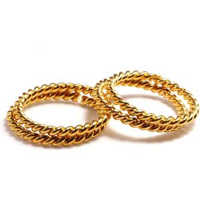Daily use Women's Metal Alloy(Panchaloha) Single Round in a Twisted Pattern Toe Ring