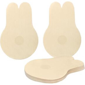 30PCS Invisible Breast Lift Tape Disposable Adhesive Sticky Push Up Bra for Women Fits C-E Cups Large Breast Beige