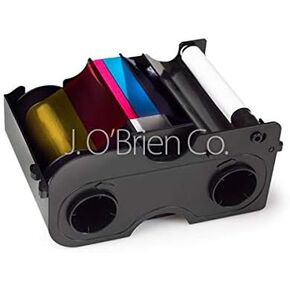 Fargo 45410 Color Ribbon (YMCKO), 100 Images for C50 Printer, Pack of 2