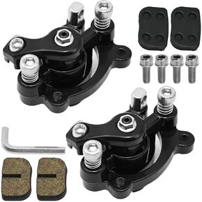 2 Front Rear Disc Brake Caliper with Brake Pads, Replacement for Motovox MBX10 MBX11 Mini Dirt Bike Replacement for MM-B80-BR 80CC 2.5HP Moto Classic Mini Bike, Black