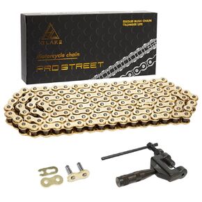 420H Chain 112 Links Non O-Ring with Connecting Master Link Heavy Duty Drive Chain for Motorcycle Bicycle Go Kart Mini Trail Bike