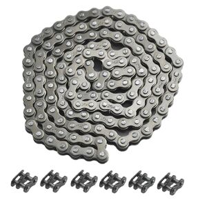 25 Drive Chain 132 Link + Master Link for Razor MX500 MX650 SX350 SX500 SX650 Rocket Bike Electric Off-Road Motocross #25 Roller Chain 132L for Mini Moto 50cc XRF50 Dirt Bike Heavy Duty Parts