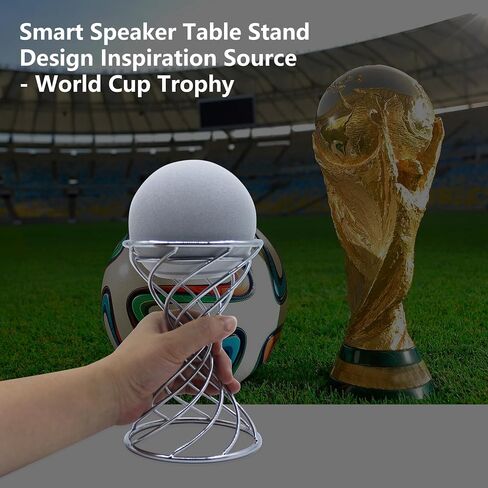 Smart Speaker Table Stand Decorative Holder for Echo Dot 3rd/4th/5th Gen, Echo 4th/5th Gen, Echo Glow, Apple Homepod Mini and Google Home Mini/Nest Mini (Bronze) in Kuwait