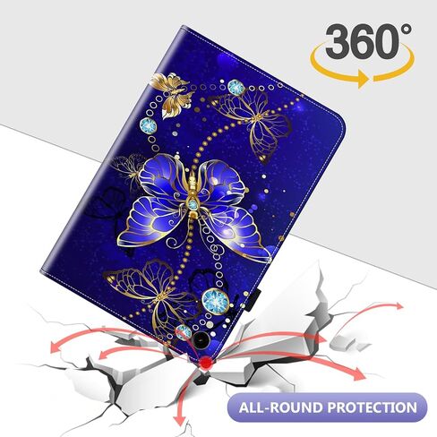 Dteck يناسب حافظة سامسونج جالاكسي تاب S9 بلس / حافظة جالاكسي تاب S7 FE 5G / حافظة جالاكسي تاب S8 بلس / حافظة جالاكسي تاب S7 fe للأطفال - حافظة واقية خفيفة الوزن بمقبض مضاد للصدمات من مادة إي في إيه، أحمر in Kuwait