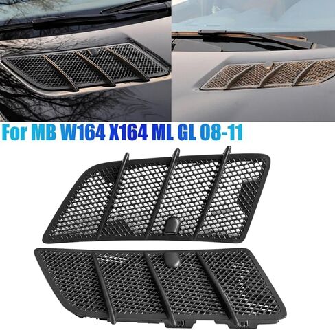 1648804405 1648804305 غطاء محرك السيارة الأمامي تنفيس الهواء غطاء مصبغة لمرسيدس بنز W164 X164 ML350 GL450 2008 2009 2010 2011 in Kuwait