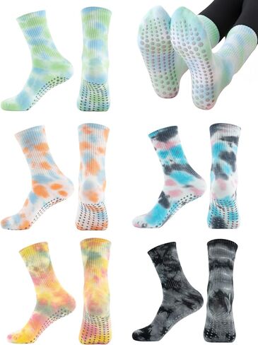 Women Pilates Socks Yoga Socks Non-Slip Grip Socks, Pure Barre, Hospital, Ballet, Dance,Pregnant, Barefoot Workout in Saudi Arabia