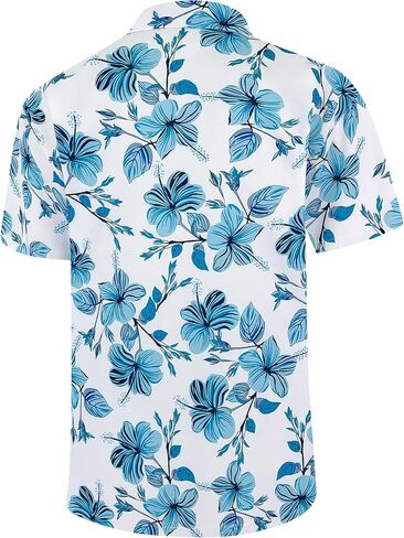 Hawaiian Shirts for Men Summer Casual Button Down Floral Shirts Men's Short Sleeve Aloha Beach Shirt in Saudi Arabia