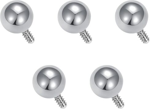D.Bella Replacement Balls Surgical Steel Piercing Balls for Belly Navel Nipple Tongue Industrial Barbell Nose Septum Lip Eyebrow Ear Rings Body Piercing Jewelry Patrs in Kuwait