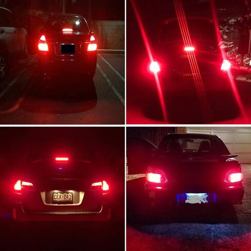 3157 3156 T25 3056 4157 1400 Lumens Super Bright Low Power LED Light Bulbs Replacements for Brake Stop Tail Turn signal Blinker Lights, Brilliant Red (Pack of 2) in Saudi Arabia
