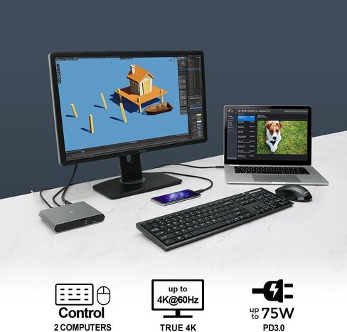 IOGEAR 2-Port USB VGA Cabled KVM Switch - 2048 x 1536 - Remote Button Switch - Plug n Play - PC, MAC, SUN - GCS22U in Saudi Arabia