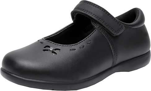 أحذية ماري جين للزي المدرسي للفتيات فستان أسود مسطح (طفل صغير/طفل صغير) in Kuwait