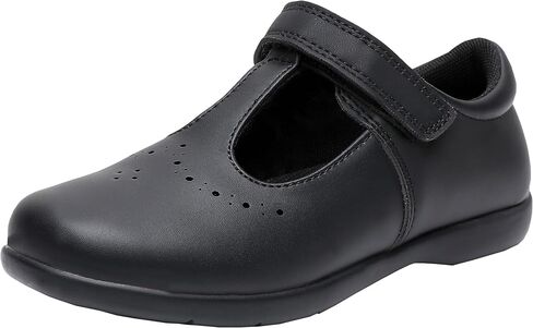 أحذية ماري جين للزي المدرسي للفتيات فستان أسود مسطح (طفل صغير/طفل صغير) in Kuwait