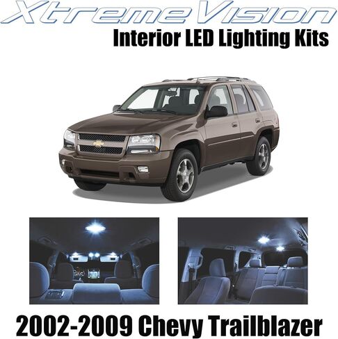 XtremeVision Interior LED for Chevy Trailblazer 2002-2009 (16 Pieces) Cool White Interior LED Kit + Installation Tool in Saudi Arabia