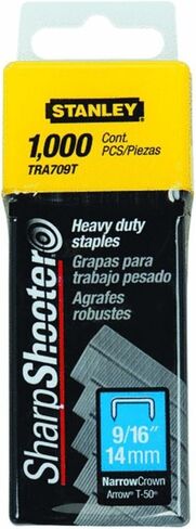 Stanley TRA709T Sharpshooter 9/16" 14mm Heavy Duty Staples, 1000 Count (2 Pack) in Saudi Arabia
